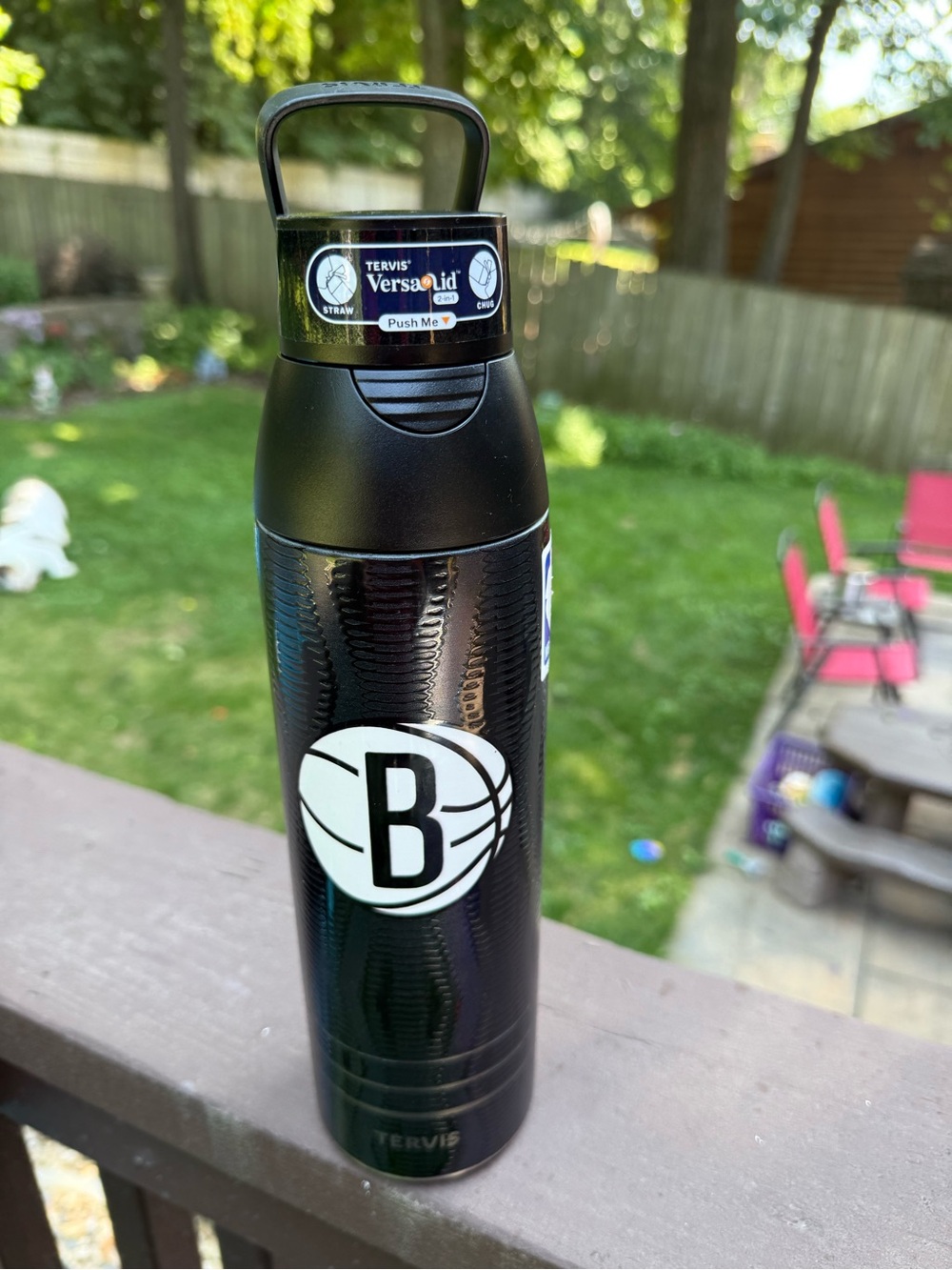Tervis Water Bottle Unisex OS Black Brooklyn Nets Versalid NBA Insulated Lid